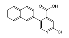 2-chloro-5-naphthalen-2-ylpyridine-4-carboxylic acid结构式