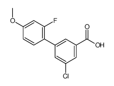 3-chloro-5-(2-fluoro-4-methoxyphenyl)benzoic acid Structure