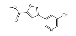 methyl 4-(5-hydroxypyridin-3-yl)thiophene-2-carboxylate Structure