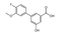 3-(4-fluoro-3-methoxyphenyl)-5-hydroxybenzoic acid结构式