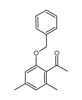 2-benzyloxy-4,6-dimethylacetophenone Structure