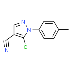 5-CHLORO-1-P-TOLYL-1H-PYRAZOLE-4-CARBONITRILE结构式