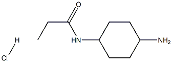 N-[(1R*,4R*)-4-Aminocyclohexyl]propionamide hydrochloride结构式