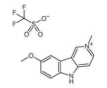 8-methoxy-2-methyl-5H-pyrido[4,3-b]indol-2-ium trifluoromethanesulfonate Structure