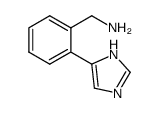 (2-(1H-imidazol-5-yl)phenyl)methanamine结构式