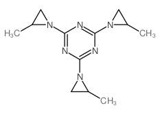 1,3,5-Triazine,2,4,6-tris(2-methyl-1-aziridinyl)- Structure