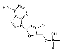 adenosine 3',5'-cyclic methylphosphonothioate结构式