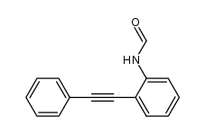 N-[2-(2-Phenylethynyl)phenyl]methanamide Structure