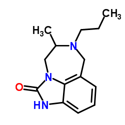 5-methyl-6-propyl-4,5,6,7-tetrahydroimidazo[4,5,1-jk][1,4]benzodiazepin-2-ol结构式