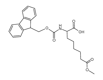 (2SR)-(9H-fluoren-9-ylmethoxycarbonylamino)-suberic acid 8-methyl ester Structure