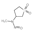 N-NITROSOMETHYLAMINOSULFOLANE Structure