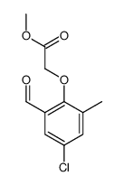 methyl 2-(4-chloro-2-formyl-6-methylphenoxy)acetate结构式
