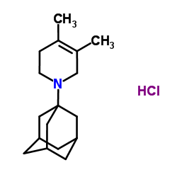 1-(Adamantan-1-yl)-4,5-dimethyl-1,2,3,6-tetrahydropyridine hydrochloride (1:1)结构式