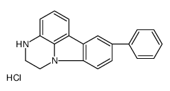 8-Phenyl-2,3-dihydro-1H-pyrazino(3,2,l-jk)carbazole hydrochloride结构式