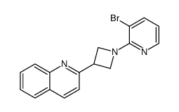 2-[1-(3-bromo-pyridin-2-yl)-azetidin-3-yl]-quinoline Structure