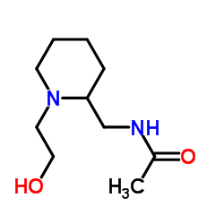 N-{[1-(2-Hydroxyethyl)-2-piperidinyl]methyl}acetamide Structure