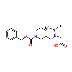 N-({1-[(Benzyloxy)carbonyl]-3-piperidinyl}methyl)-N-isopropylglycine Structure