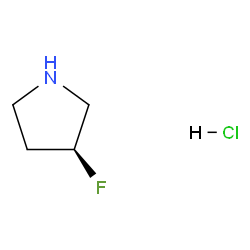 (3S)-(+)-3-Fluoropyrrolidine hydrochloride Structure