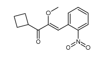 3-Cyclobutyl-2-methoxy-3-oxo-1-[2-nitro-phenyl]-prop-1-en Structure