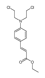 ethyl 3-[4-(N,N-bis(2-chloroethyl)amino)phenyl]prop-2-enoate结构式