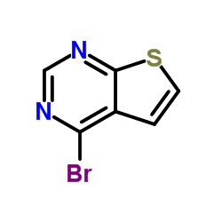 4-Bromothieno[2,3-d]pyrimidine结构式