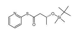 S-2-Pyridyl (R)-3-tert-butyldimethylsilyloxybutanoate Structure