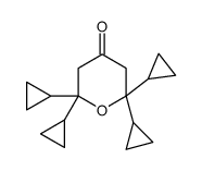 2,2,6,6-tetracyclopropyloxan-4-one结构式