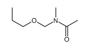 N-methyl-N-(propoxymethyl)acetamide Structure