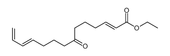 ethyl 7-oxotetradeca-2,11,13-trienoate结构式