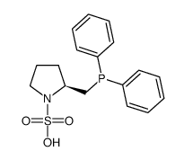 (S)-2-((diphenylphosphino)methyl)pyrrolidine-1-sulfonic acid Structure