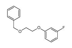 1-fluoro-3-(2-phenylmethoxyethoxy)benzene结构式