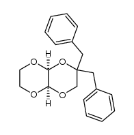 cis-3,3-dibenzyl-2,5,7,10-tetraoxabicyclo[4.4.0]decane Structure
