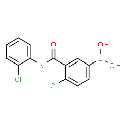 4-Chloro-3-(2-chlorophenylcarbamoyl)benzeneboronic acid Structure