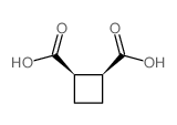 CIS-CYCLOBUTANE-1,2-DICARBOXYLIC ACID Structure