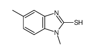 3,6-dimethyl-1H-benzimidazole-2-thione结构式