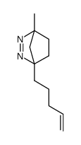 2,3-Diazabicyclo[2.2.1]hept-2-ene, 4-methyl-1-(pent-4-en-1-yl)-结构式