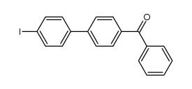 (4'-iodobiphenyl-4-yl)(phenyl)methanone结构式