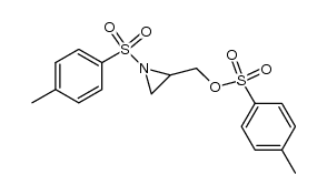 1-(p-Toluenesulfonyl)-2-[[(p-toluenesulfonyl)oxy]methyl]aziridine结构式
