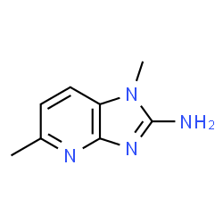 2-AMINO-1,5-DIMETHYLIMIDAZO(4,5,B)PYRIDINE Structure