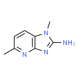 2-AMINO-1,5-DIMETHYLIMIDAZO(4,5,B)PYRIDINE结构式