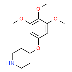 4-(3,4,5-TRIMETHOXYPHENOXY)PIPERIDINE HYDROCHLORIDE结构式