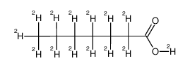 heptanoic-d13 acid-d结构式