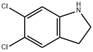 5,6-Dichloro-2,3-dihydro-1H-indole结构式