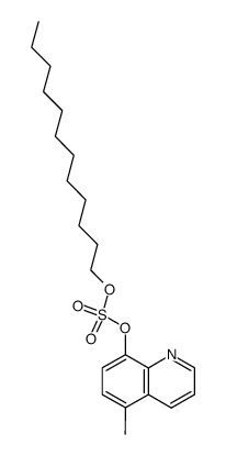 dodecyl 5-methyl-8-quinolyl sulphate Structure