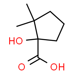 Cyclopentanecarboxylic acid, 1-hydroxy-2,2-dimethyl- (9CI)结构式