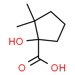 Cyclopentanecarboxylic acid, 1-hydroxy-2,2-dimethyl- (9CI) Structure