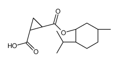 (1S,2S)-2-(((1R,2S,5R)-2-异丙基-5-甲基环己基)氧基)羰基)环丙烷甲酸结构式