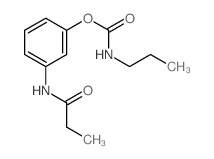 [3-(propanoylamino)phenyl] N-propylcarbamate structure