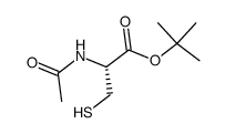 t-butyl N-acetyl-(L)-cysteinate Structure