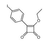 3-ethoxy-4-(4-iodophenyl)cyclobut-3-ene-1,2-dione Structure